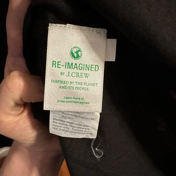 Sz large NWT J. Crew ruffle tiered popover dress black - Picture 6 of 16